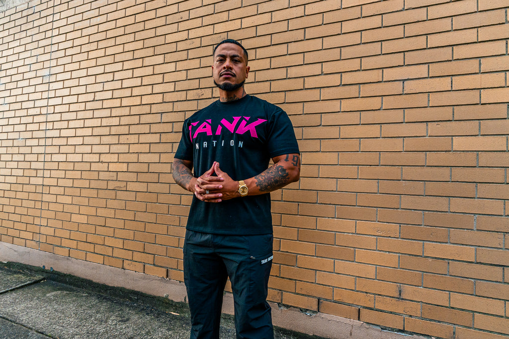 PINK Slash Logo Tee