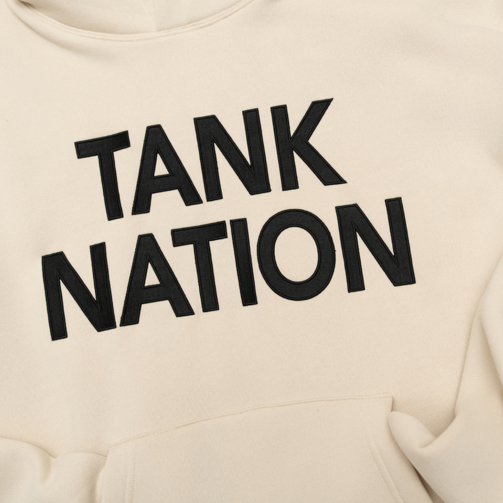 CLASSIC LOGO beige HOODIE