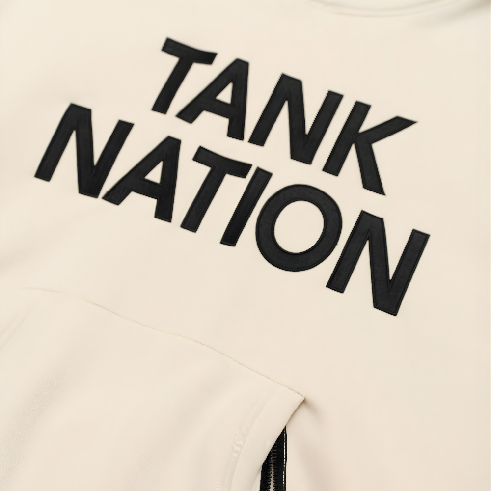 CLASSIC LOGO beige HOODIE