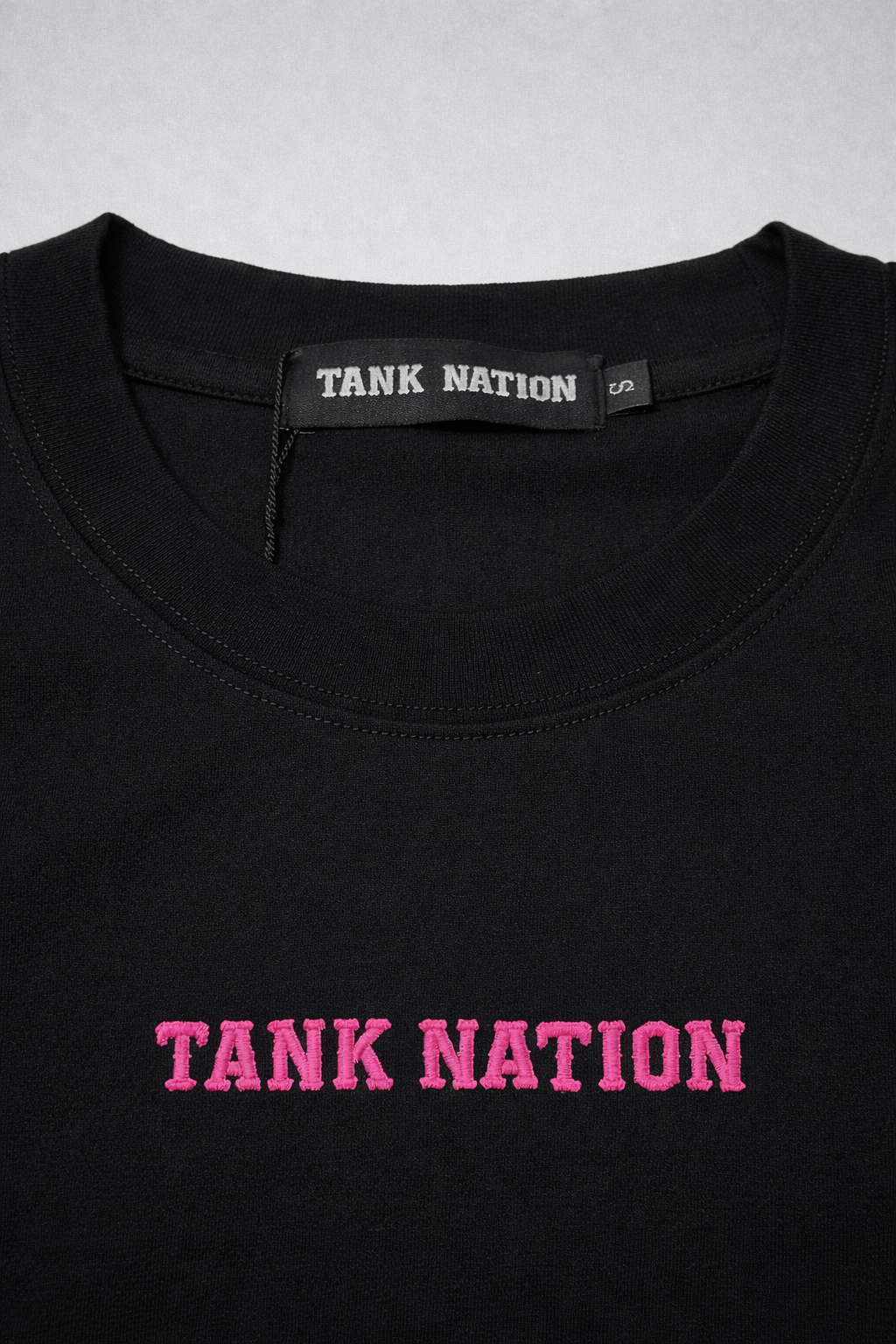 pink OG logo Tee black
