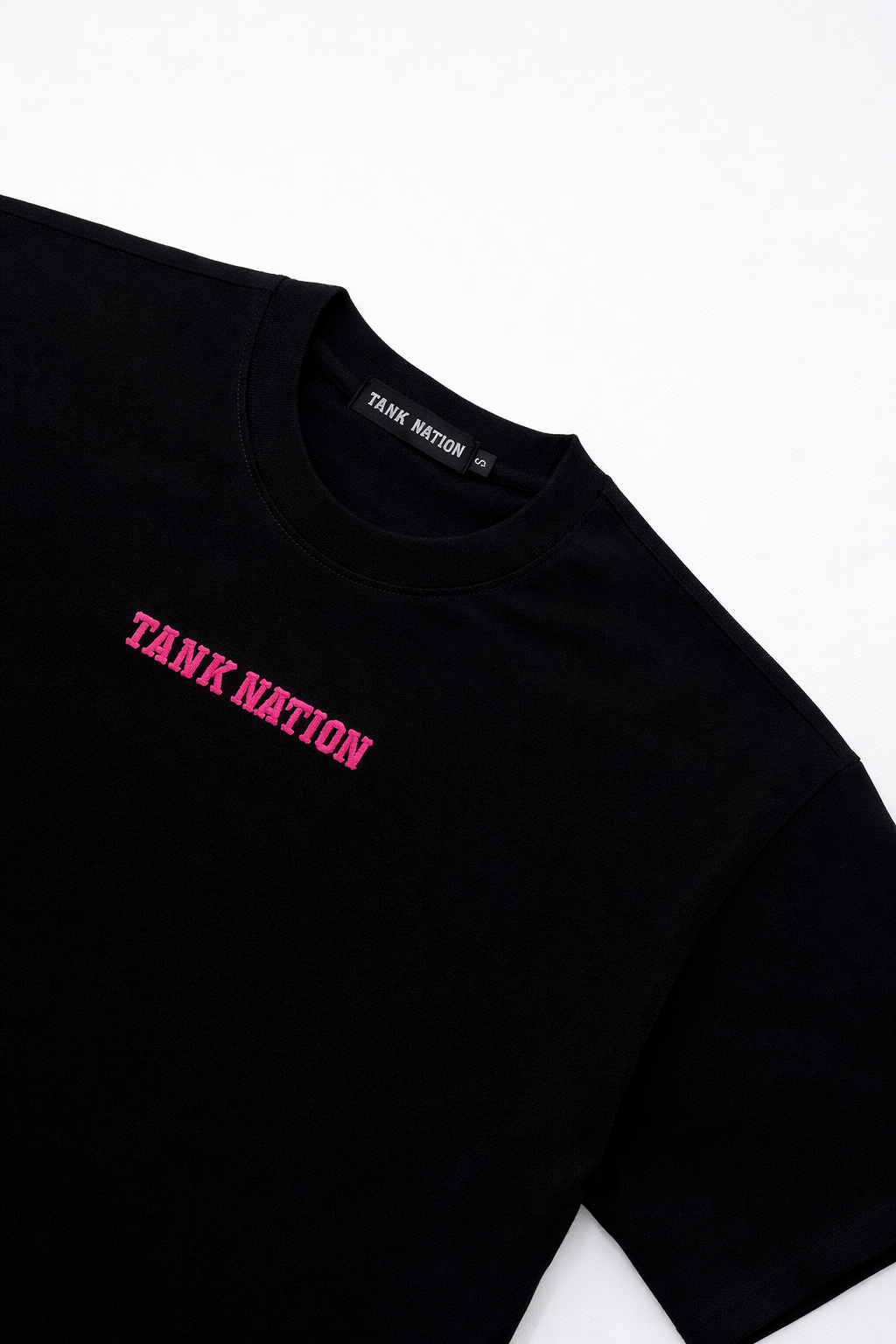 pink OG logo Tee black