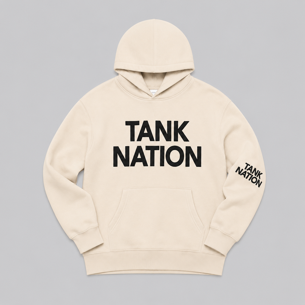 CLASSIC LOGO beige HOODIE