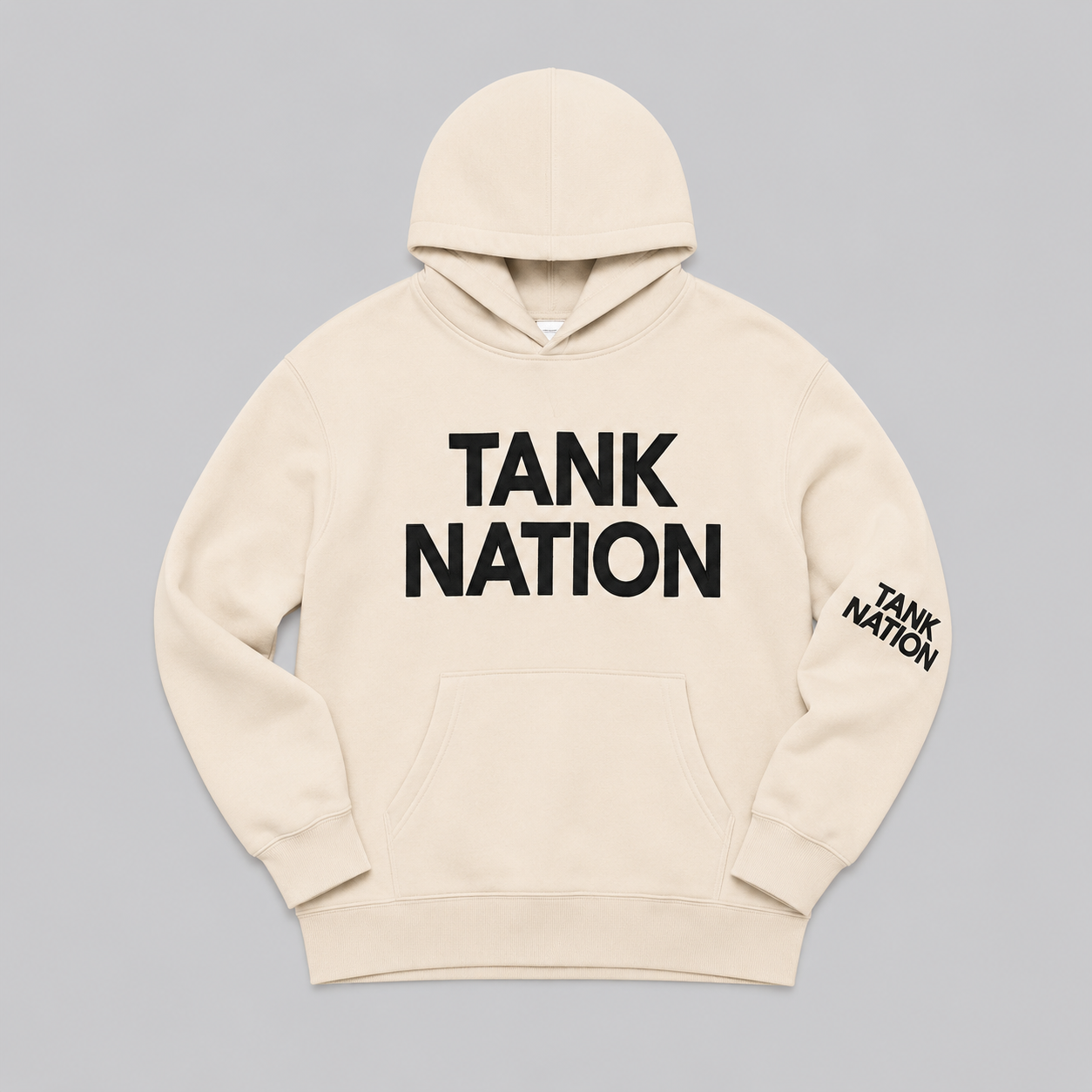 CLASSIC LOGO beige HOODIE